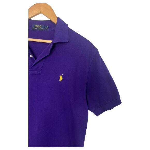 Polo Ralph Lauren Polo Shirt Mens Small Purple Classic Fit Pony Logo Preppy - Picture 6 of 16